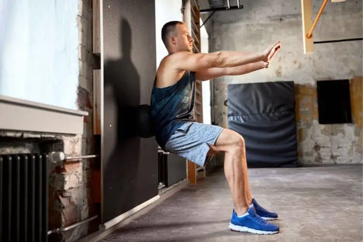 wall squats for beginners